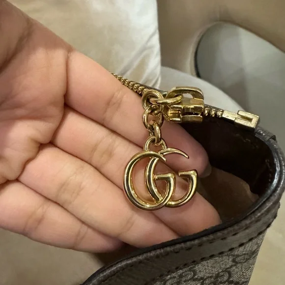 Gucci OPHIDIA LARGE TOTE BAG Brown and Green Women's Bag - Picture 5 of 14